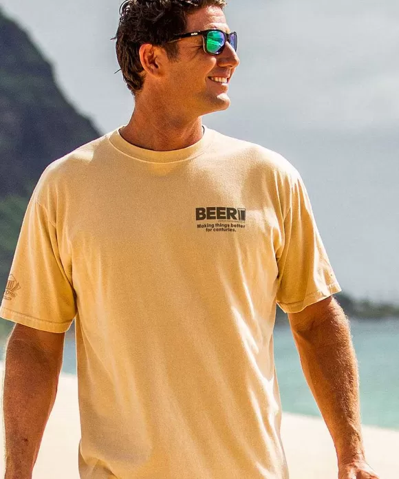 T-Shirts>Crazy Shirts Beer Rx - Beer Dyed Short Sleeve Crewneck T-Shirt