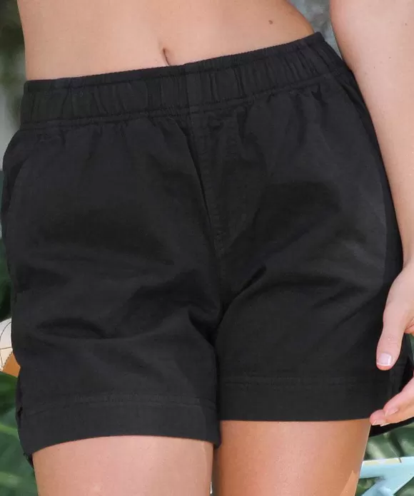 Shorts>Crazy Shirts Black Shoreline Twill Shorts