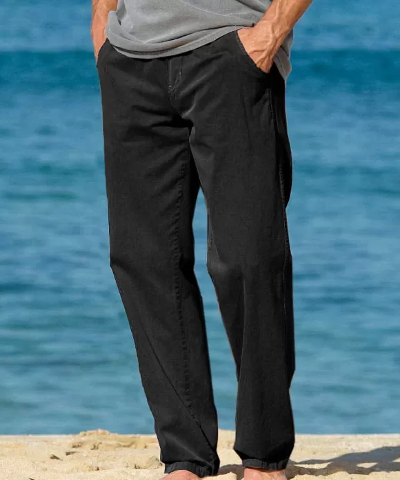 Pants>Crazy Shirts Black Twill Pants