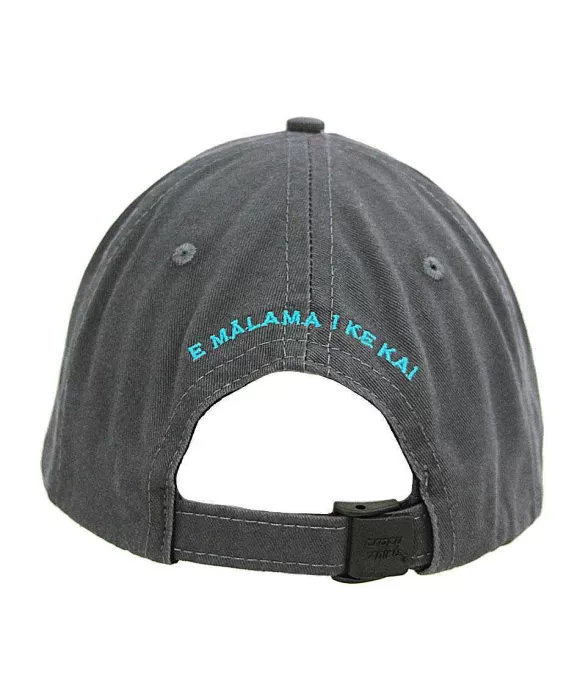 Hats>Crazy Shirts Blue Hawaii Dive - Charcoal Twill Hat