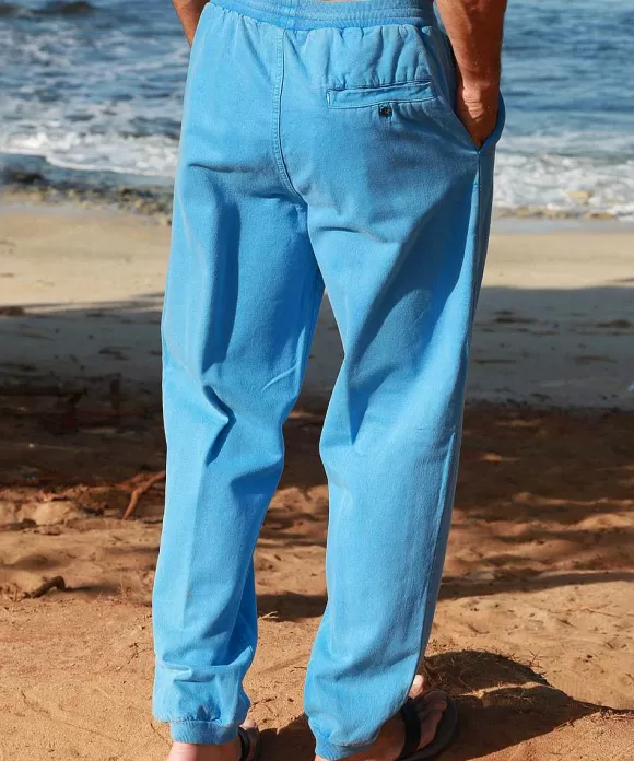 Pants>Crazy Shirts Blue Hawaii Dyed Canton Pants