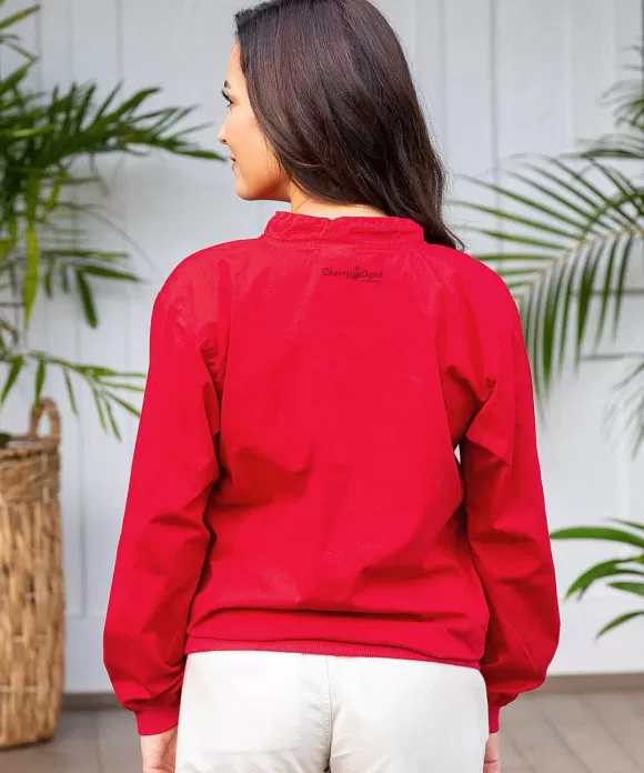 Jackets & Pullovers>Crazy Shirts Cherry Blossom Branch - Cherry Dyed Long Sleeve Lightweight Pullover