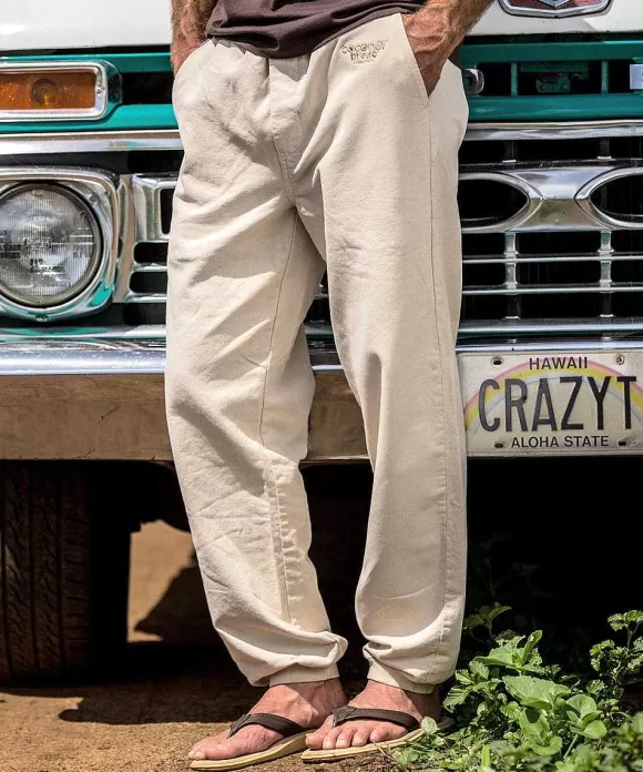 Pants>Crazy Shirts Coconut Dyed Canton Pants