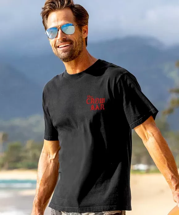 T-Shirts>Crazy Shirts Crowbar - Black Short Sleeve Crewneck T-Shirt