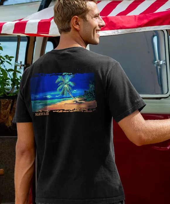T-Shirts>Crazy Shirts Daydream - Black Short Sleeve Crewneck T-Shirt