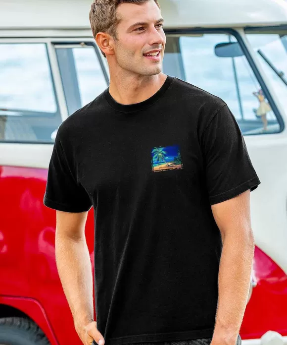 T-Shirts>Crazy Shirts Daydream - Black Short Sleeve Crewneck T-Shirt
