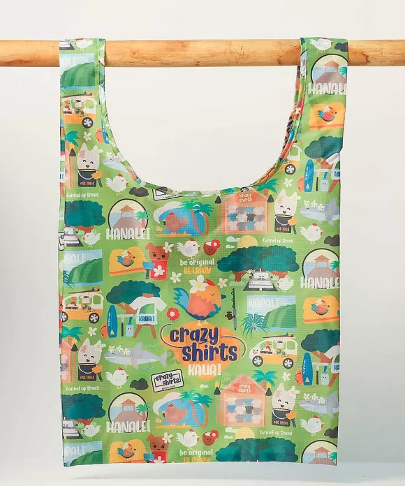Trinkets>Crazy Shirts Eden In Love Kauai - Nylon Tote