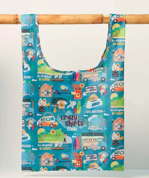 Trinkets>Crazy Shirts Eden In Love Oahu - Nylon Tote