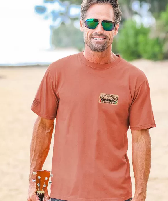 T-Shirts>Crazy Shirts Fh Scoville Scale - Chile Dyed Short Sleeve Crewneck T-Shirt