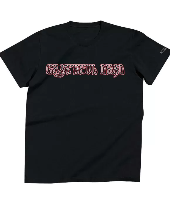 T-Shirts>Crazy Shirts Grateful Dead Tribal Circle - Black Short Sleeve Pima T-Shirt