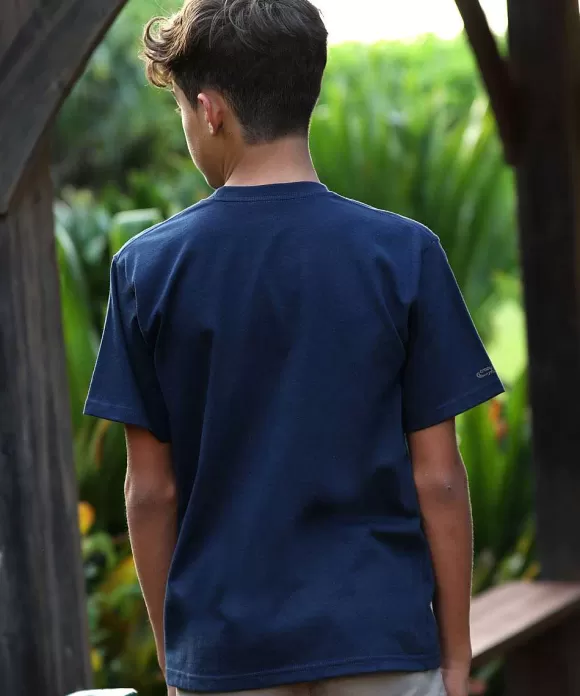 T-Shirts>Crazy Shirts Hawaiian Humane Society Bowling Paws - Navy Short Sleeve Crewneck T-Shirt