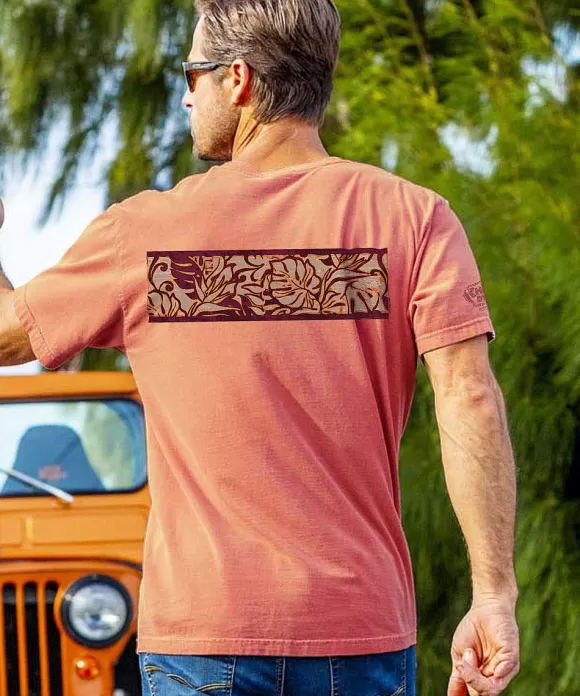 T-Shirts>Crazy Shirts Ionakana Band - Chile Dyed Short Sleeve Crewneck T-Shirt
