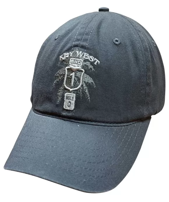 Hats>Crazy Shirts Key West Sign - Charcoal Twill Hat