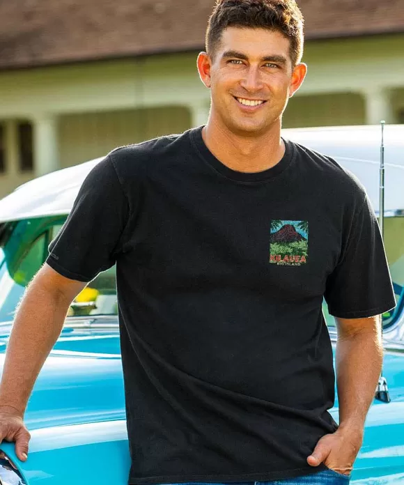 T-Shirts>Crazy Shirts Kilauea Island Style - Black Short Sleeve Crewneck T-Shirt