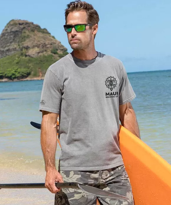 T-Shirts>Crazy Shirts Maui Brewing Co Sobrehumano - Crater Dyed® Short Sleeve Crewneck T-Shirt