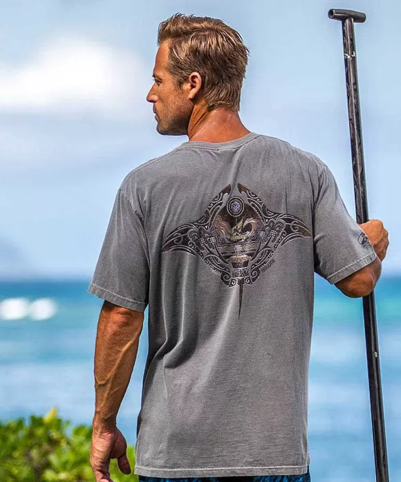 T-Shirts>Crazy Shirts Maui Legend - Crater Dyed® Short Sleeve Crewneck T-Shirt