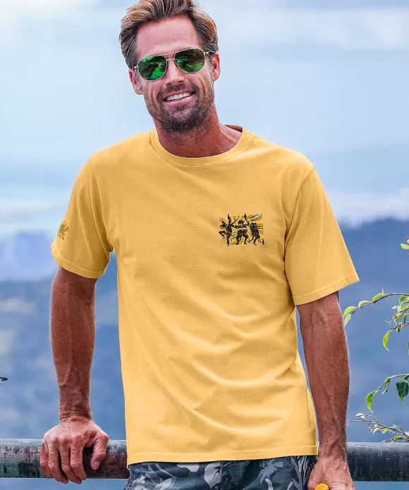T-Shirts>Crazy Shirts Monkey'S Uncle - Beer Dyed Short Sleeve Crewneck T-Shirt