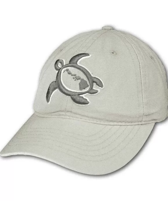 Hats>Crazy Shirts Paradise Honu - Stone Twill Hat