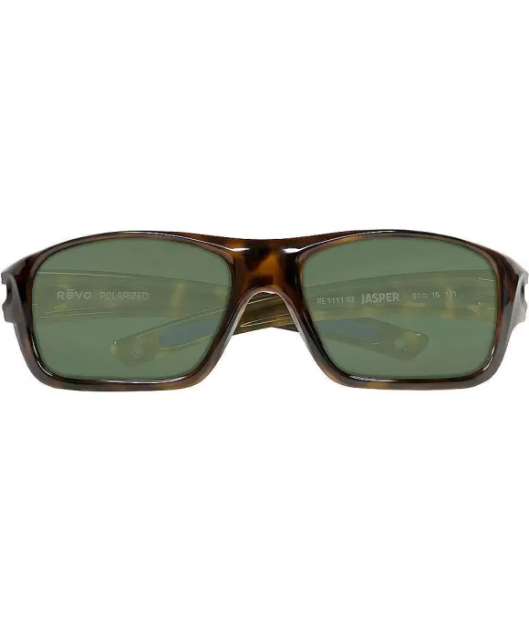 Sunglasses>Crazy Shirts Revo Jasper Tortoise/Smokey Green - Sunglasses