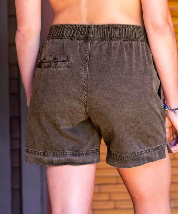Shorts>Crazy Shirts Root Beer Dyed Shoreline Twill Shorts