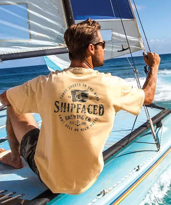T-Shirts>Crazy Shirts Shipfaced Brew - Beer Dyed Short Sleeve Crewneck T-Shirt