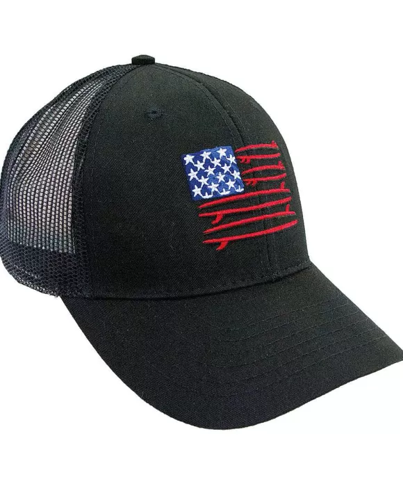 Hats>Crazy Shirts Surf United - Black Trucker Hat