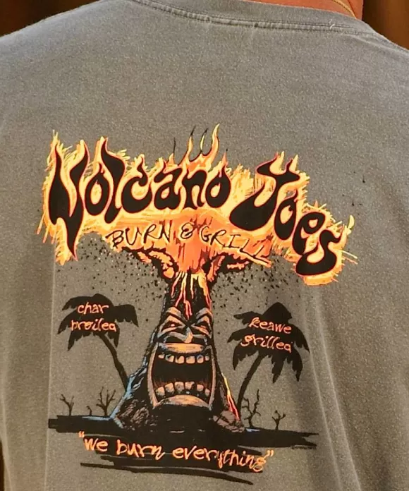 T-Shirts>Crazy Shirts Volcano Joe'S - Crater Dyed® Short Sleeve Crewneck T-Shirt