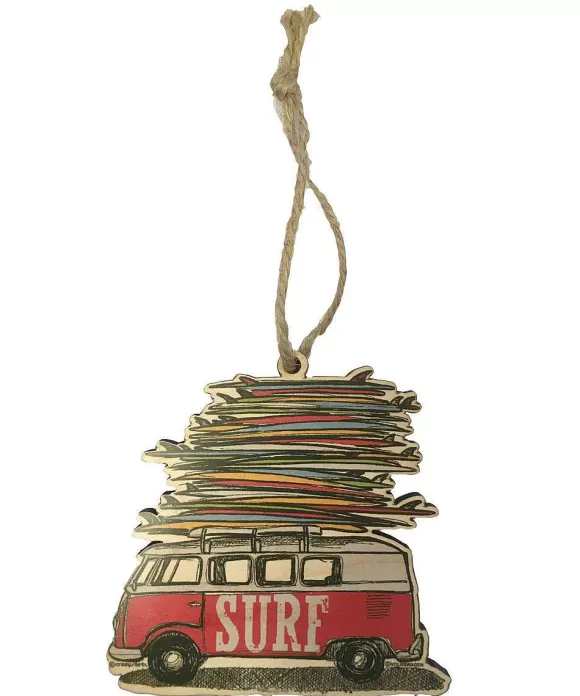 Trinkets>Crazy Shirts Volkswagen Surfmobile - Maplewood Ornament