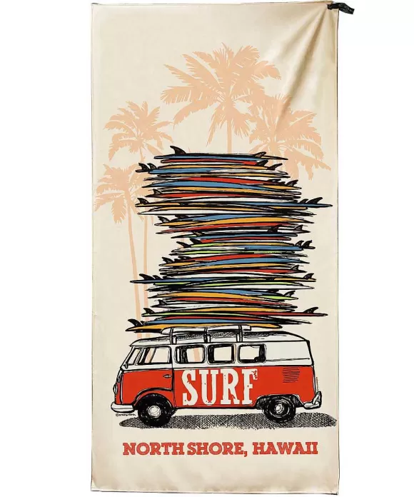 Towels>Crazy Shirts Volkswagen Surfmobile - Microfiber Beach Towel