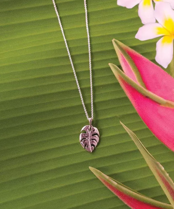 Jewelry>Crazy Shirts Wyland® Monstera Leaf - Necklace