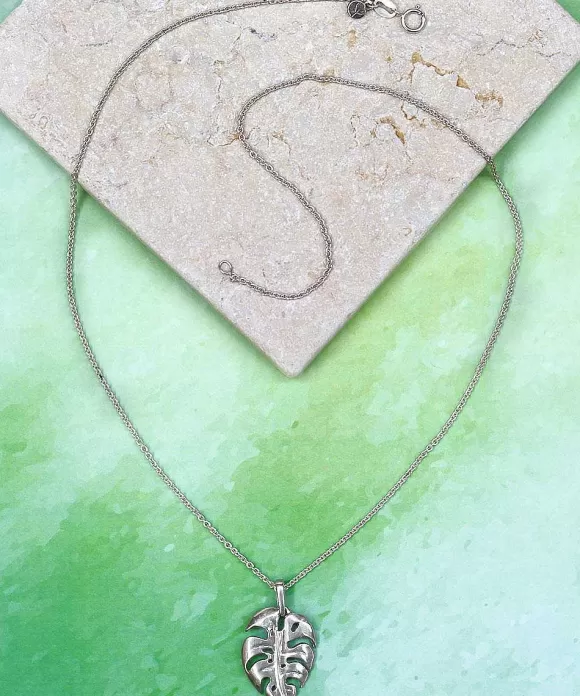 Jewelry>Crazy Shirts Wyland® Monstera Leaf - Necklace